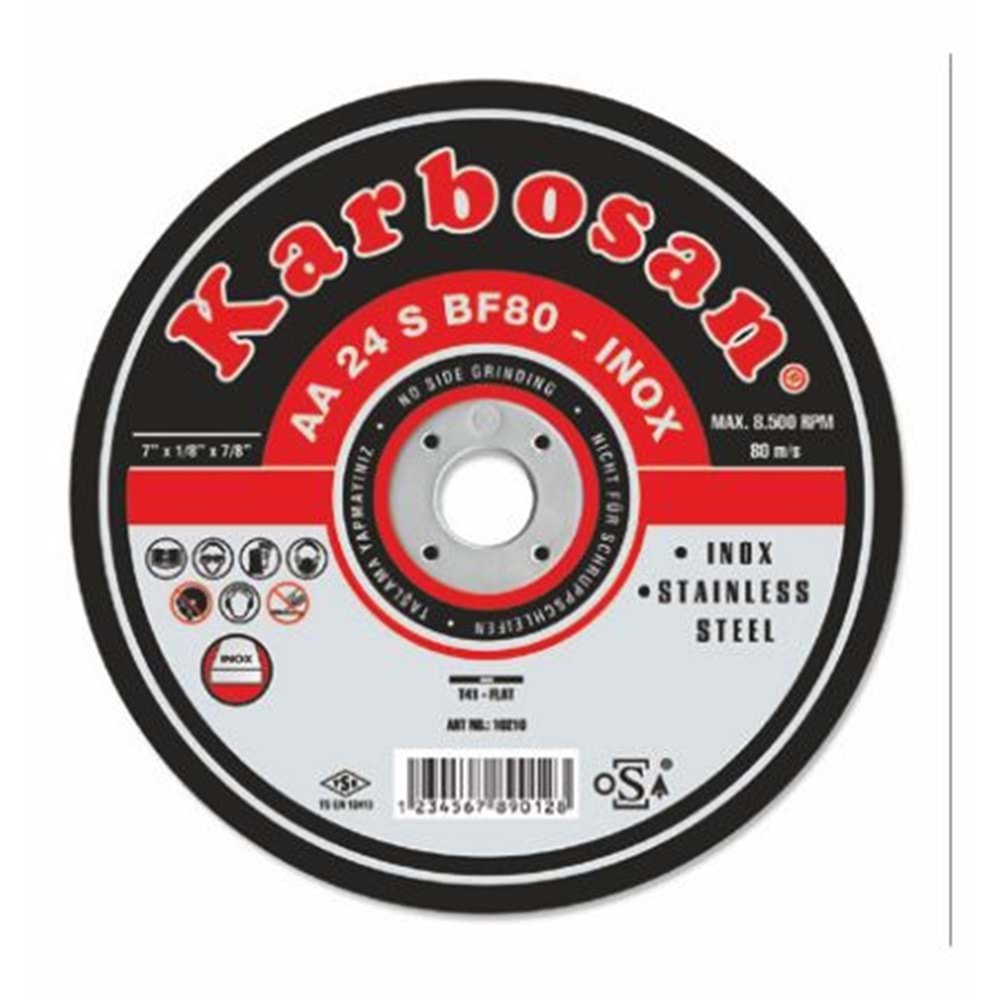 KARBOSAN METAL KESİCİ İNOX 115x1.0