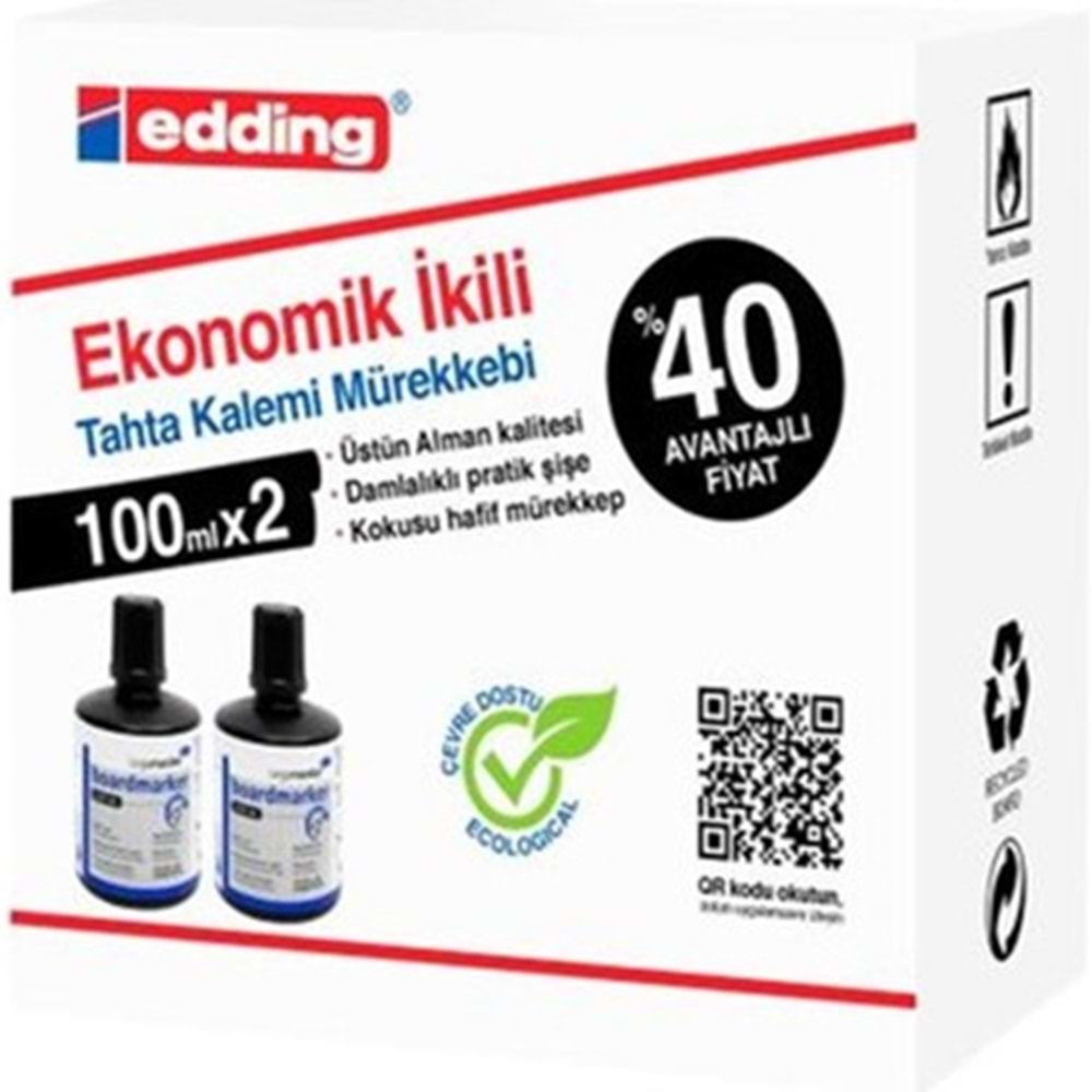 EDDİNG TAHTA KALEMİ MÜREKKEBİ 2 Lİ