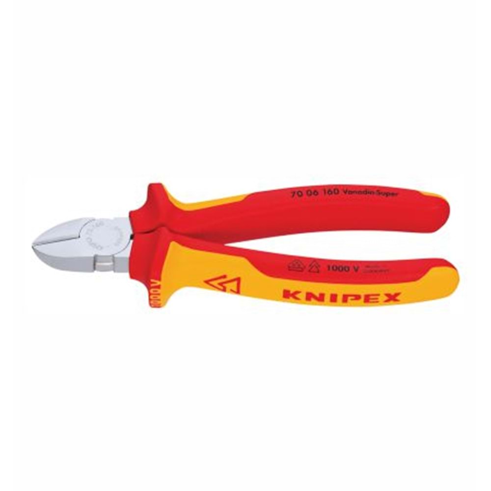 KNİPEX YAN PENSE KROM SOS 160 MM