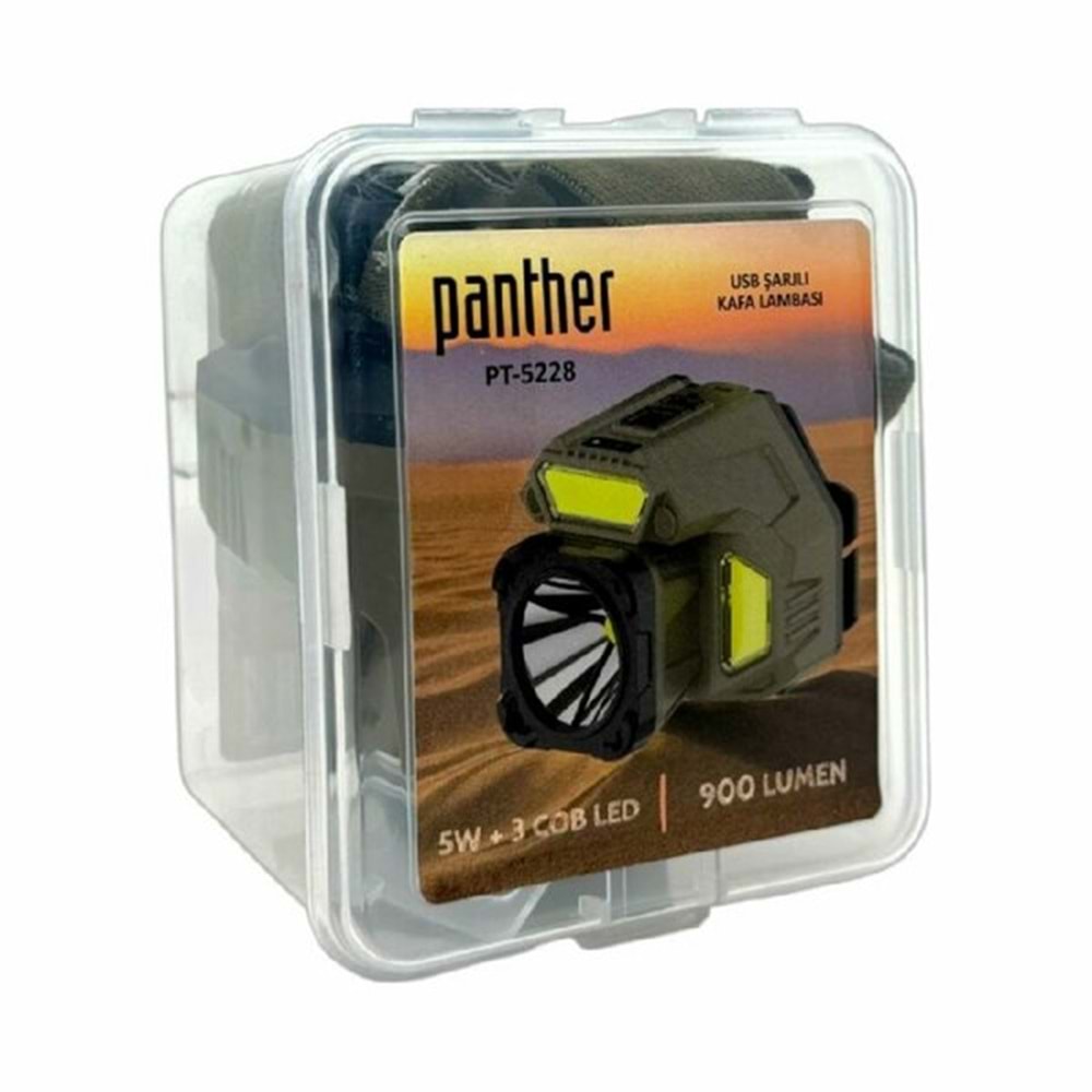 KAFA LAMBASI USB ŞARJLI PT-5228