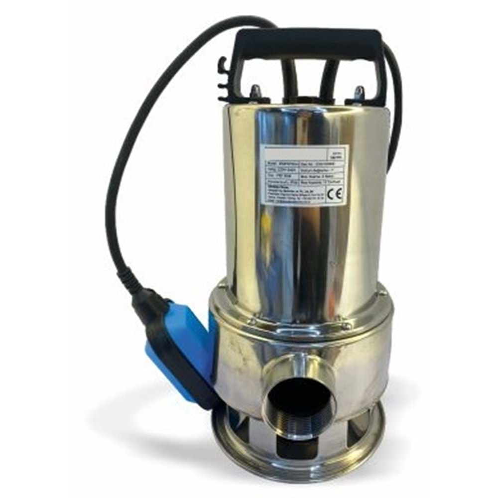 DALGIÇ POMPA KİRLİ SU 750 W İNOX