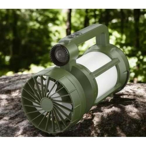 KAMP LAMBASI SOLAR ŞARJLI FANLI PT-576
