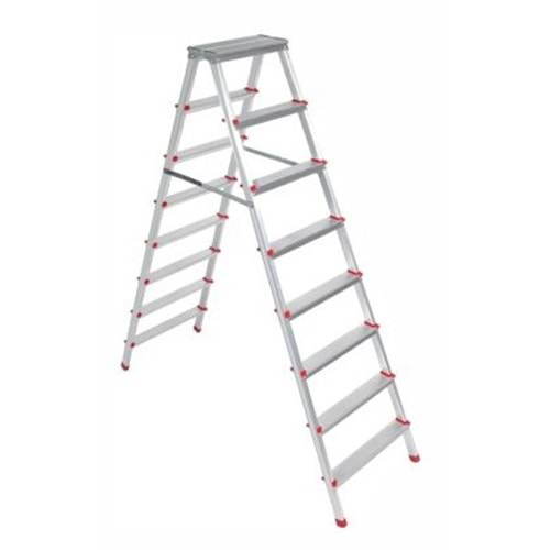 ALÜMİNYUM ÇİFT ÇIKIŞLI MERDİVEN 8 BASAMAKLI