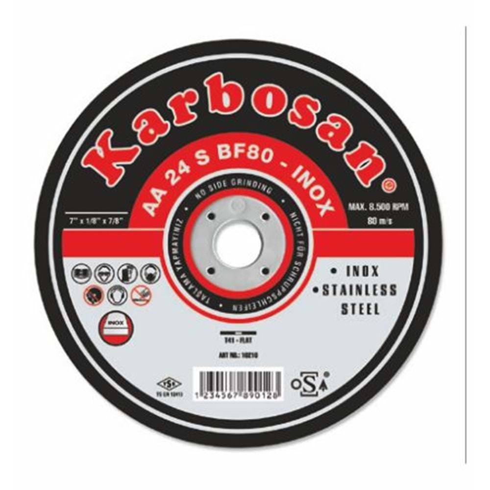KARBOSAN METAL KESİCİ İNOX 230x1.9