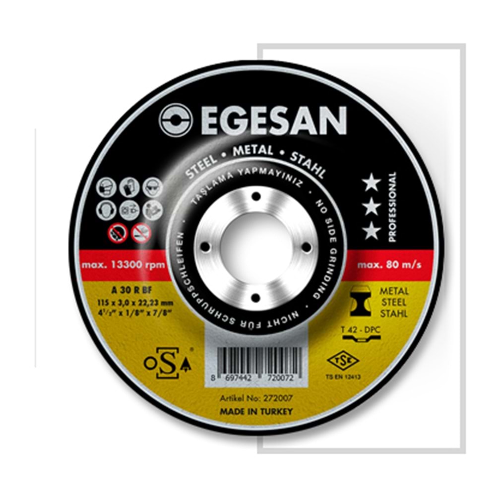 EGESAN METAL TAŞLAMA 180x8