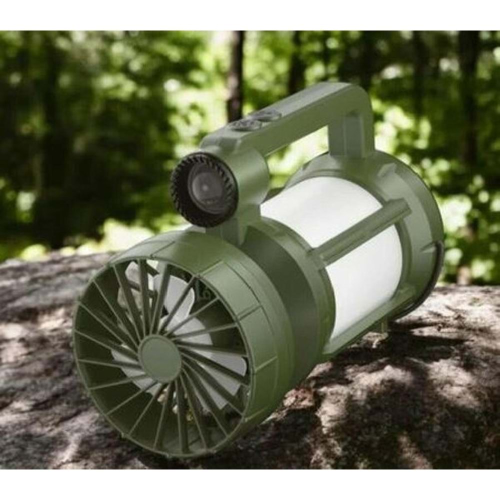 KAMP LAMBASI SOLAR ŞARJLI FANLI PT-576