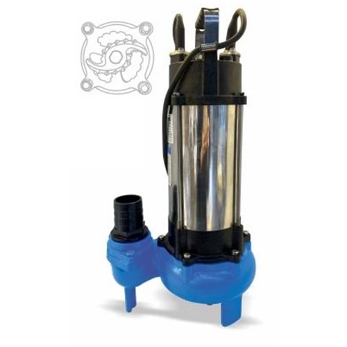 DALGIÇ POMPA FOSEPTİK BIÇAKLI 750 W